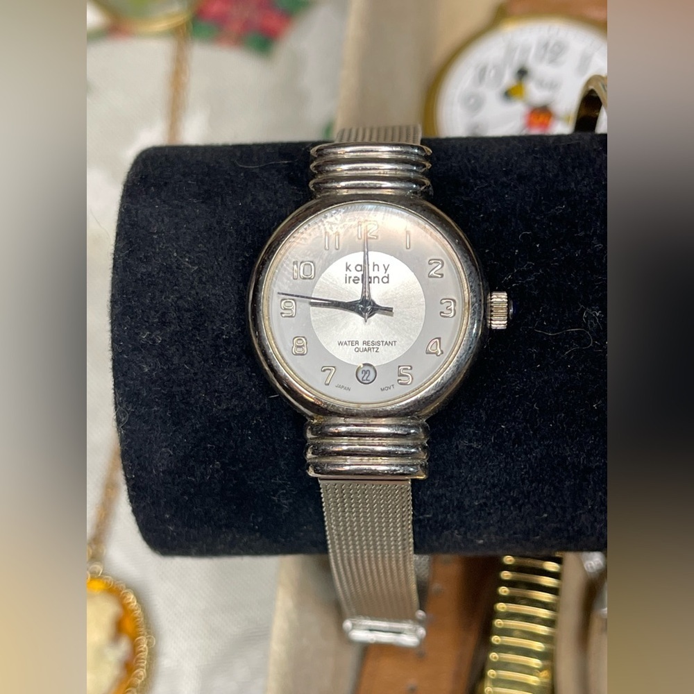 Vintage Kathy Ireland Silver Quartz Watch